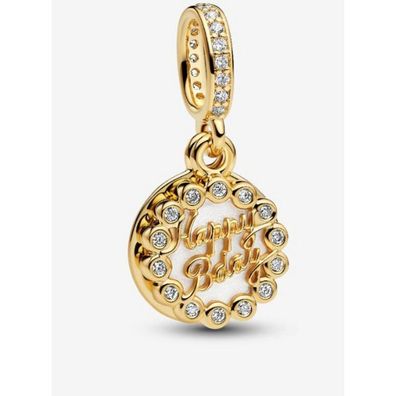 Bead - Vergoldet - Happy Birthday-Torte Charm