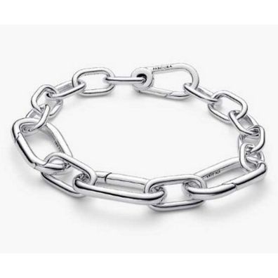 Armband 17,5 cm - Silber - Auffällige Gliederkette