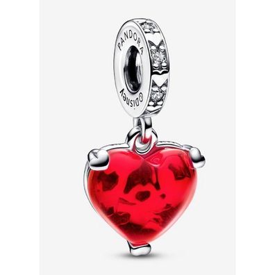 Bead - Silber - Disney Mickey& Minnie Kuss Herz