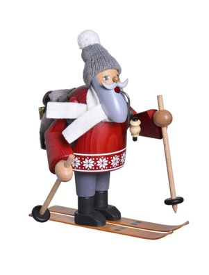 Räuchermann Skiwanderer BxTxH= 11x16x18,5cm NEU Rauchfigur Rauchmann Räucherman