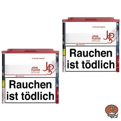 JPS John Player Special Red/Rot XL Volumentabak - Tabak Dose 2x 36g