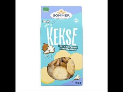 SOMMER 3x Dinkel Kekse mit knusprigen Kokosraspeln 150g