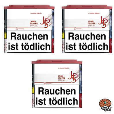 JPS John Player Special Red/Rot XL Volumentabak - Tabak Dose 3x 36g