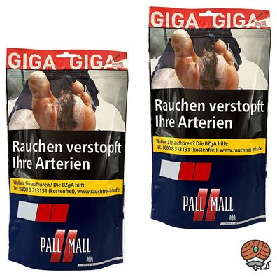 Pall Mall Red Volumentabak / Tabak Giga Beutel 2x à 104g