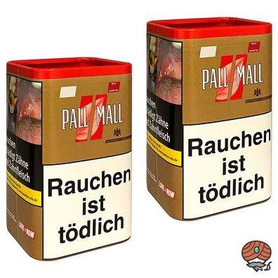 Pall Mall Authentic Red / Rot XXL Dose 2x 80g Volumentabak
