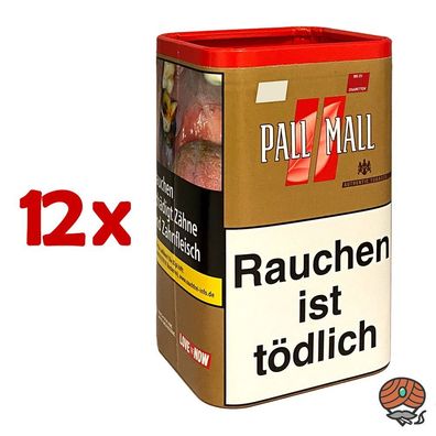 Pall Mall Authentic Red / Rot Volumentabak XXL Dose 12x 71g