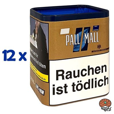 Pall Mall Authentic Blue / Blau Zigarettentabak / Stopftabak Dose 12x 71g