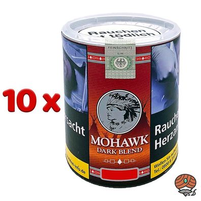 Mohawk Dark Blend Feinschnitt Tabak Dose 10x 100g