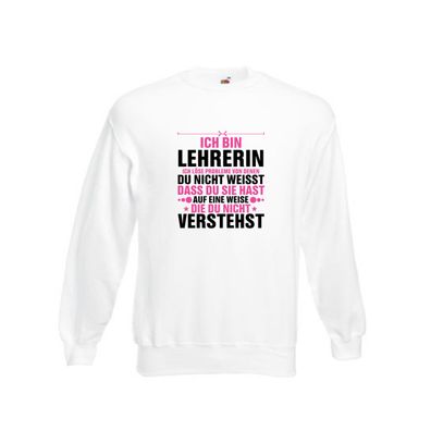 Löse Probleme: Lehrerin | Schule Beruf | Schüler v2 Sweatshirt Weiß