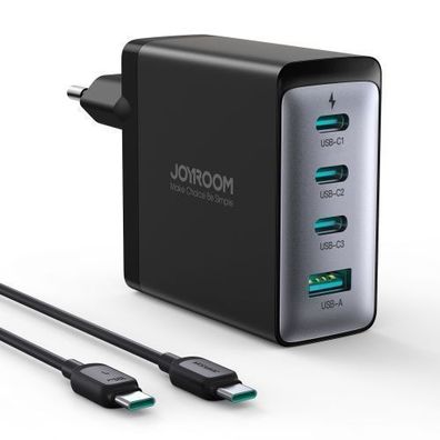 Joyroom JR-TCG04EU: 100W GaN Ladegeraet mit 3x USB-C & 1x USB-A, inkl. 100W USB-C