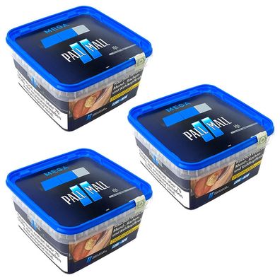 Pall Mall Blue/Blau Volumentabak/Tabak Mega Box 3x 125g