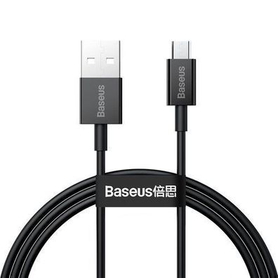 Baseus Hochleistungs-USB-A-zu-Micro-USB-Kabel, 2A Ladekapazitaet, 1m Laenge - Schw