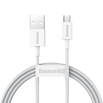 Baseus Hochwertiges USB-A auf Micro USB Kabel 2A, 1m - Weiss