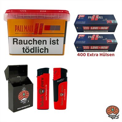 Pall Mall Allround Volumentabak Mega Box 125g, Red Xtra Hülsen, Zubehör