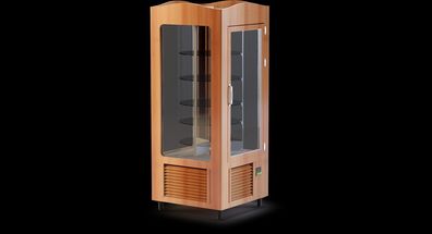 Gastronomie Hotel Küche Kuchenvitrine mit 600 Liter Volumen 810x810x1945 mm