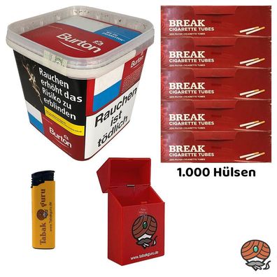 Burton Red Volumentabak MEGA Box 270g, 1000 Break Hülsen, Box