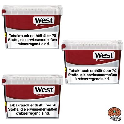 West Red Volumentabak / Zigarettentabak Mega Box 3x 115g