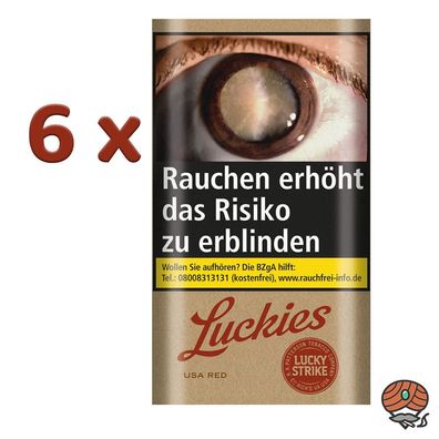 Lucky Strike Origins USA Red Pouch Drehtabak 6x 30g