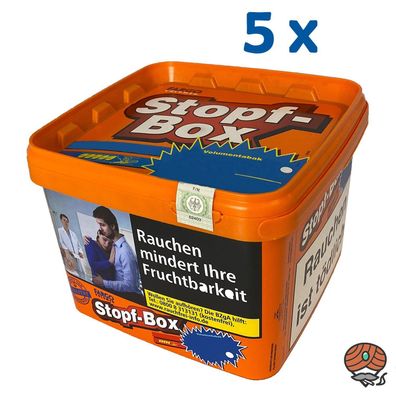 Fargo Stopf-Box Stopftabak / Volumentabak Eimer 5x 155g