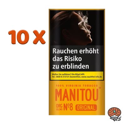 Manitou Organic Blend Original No.8 Gold 10x 30g Drehtabak
