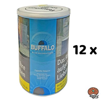 Buffalo Blue / Blau Volumentabak - Stopftabak Dose 12x 75g