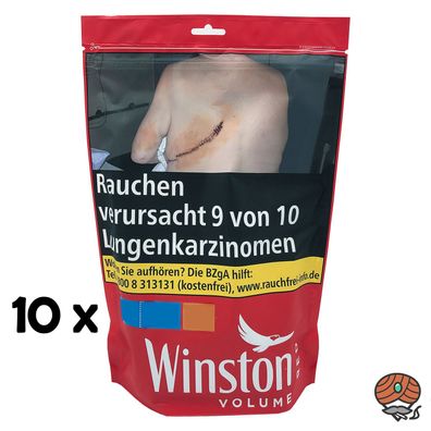 Winston Red/Rot Volumentabak Beutel 10x 105g