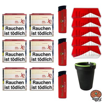 JPS/John Player Special JUST Red Tabak 6x 36g, Marlboro Red Hülsen, Zubehör