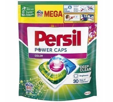 Persil Power Caps Waschmittel fuer Buntwaesche, 60 Stueck