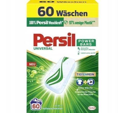 Persil Power Bars Universal Waschmittel-Kapseln, 60 Stueck