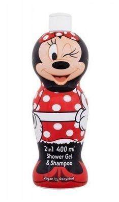Air-Val 2in1 Duschgel & Shampoo fuer Kinder - Minnie Maus Design, 400 ml