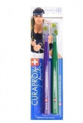 Curaprox CS 5460 Ultra Soft Zahnbuersten, 2 Stueck - Hingis Edition