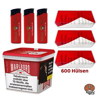Marlboro Crafted Selection Volumentabak 230g Mega Box, Marlboro Red/Rot Hülsen