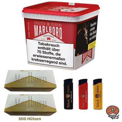 Marlboro Crafted Selection 230g Mega Box Volumentabak, 500 Gold Extra Hülsen