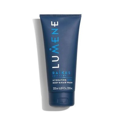 Lumene Herren Raikas 2-in-1 Reinigungsgel 200ml - Erfrischende Tiefenreinigung f