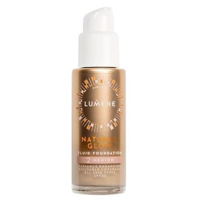Lumene Leuchtende & Glaettende Foundation LSF20, Farbton 2 Medium, 30ml