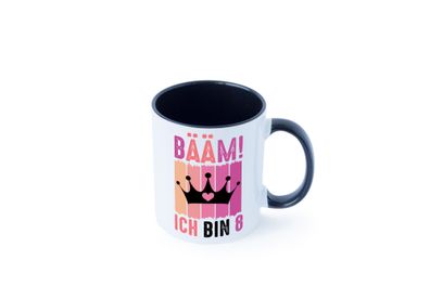 8. Geburtstag | 8 Jahre | Bääm ich bin 8 | Krone Tasse - Geschenk