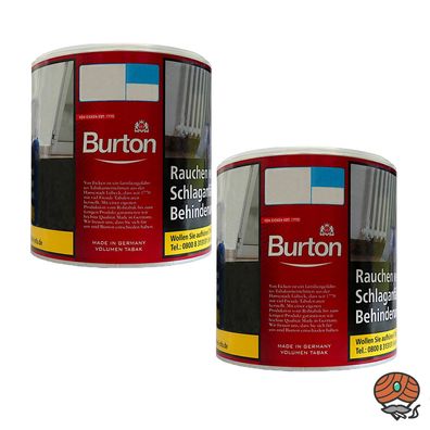 Burton Original Red / Rot Volumentabak Dose 2x 43g