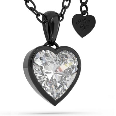 Serasar 18 Karat vergoldete 925 Sterling Silber Halskette "love" mit Geschenkbox