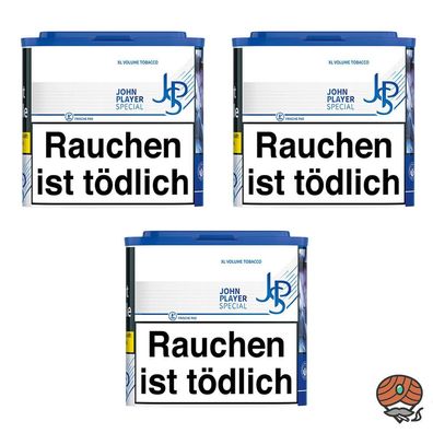 JPS John Player Special Blue/Blau XL Volumentabak - Tabak Dose 3x 36g
