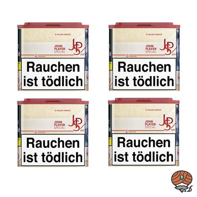 JPS John Player Special Just Red XL Volumentabak - Tabak Dose 4x 36g