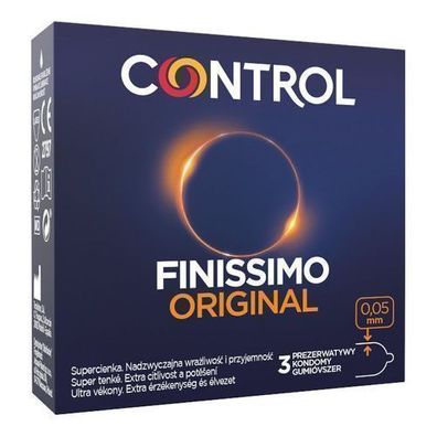 Control Finissimo Original Ultrafeine Kondome aus Naturlatex, 3 Stueck