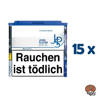 JPS John Player Special Blue/Blau XL Volumentabak - Tabak Dose 15x 36g