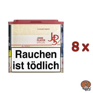 JPS John Player Special Just Red XL Volumentabak - Tabak Dose 8x 36g