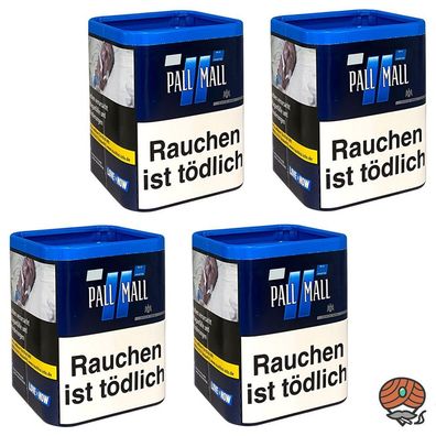 Pall Mall Blue / Blau Zigarettentabak / Stopftabak Dose 4x 40g