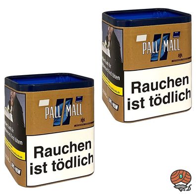 Pall Mall Authentic Blue / Blau Zigarettentabak / Stopftabak Dose 2x 71g