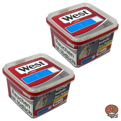 West Red / Rot Volumentabak Giga Box 2x 160g