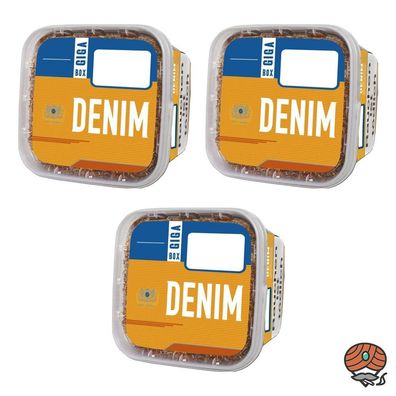 3x Denim GIGA Box Volumentabak / /topftabak à 330g Eimer
