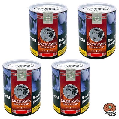 Mohawk Dark Blend Feinschnitt Tabak Dose 4x 100g