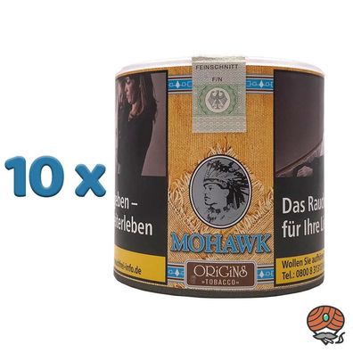 Mohawk Origins (o. Zusätze) Tobacco Feinschnitt- / Zigarettentabak Dose 10x 70g