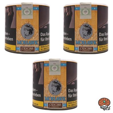 Mohawk Origins (o. Zusätze) Tobacco Feinschnitt- / Zigarettentabak Dose 3x 70g